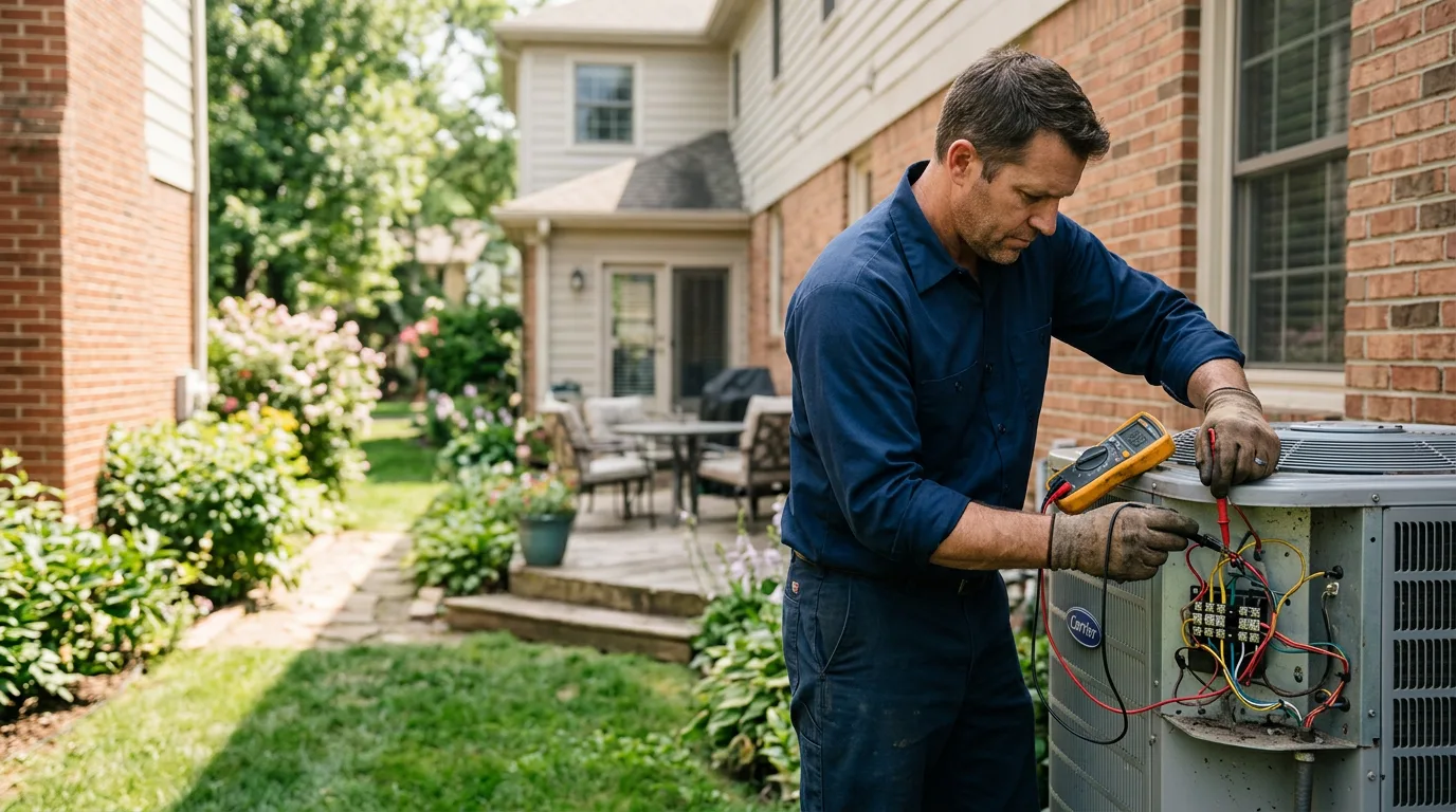 HVAC technician working near Michigan City, IN